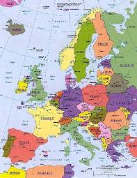 Map of Europe.