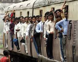 Image: Mumbai train.