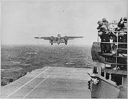 the USS HORNET of an Army B 25