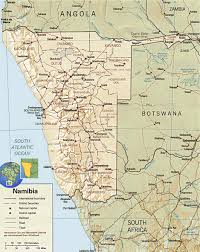 Map of Namibia - Namib Desert - Travel Africa