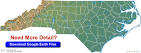 North Carolina State Map - Cities, Roads, Counties, Rivers, Lakes ...