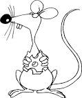 Kids-n-Fun | Coloring pages: Mouse eating cheese
