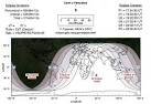 Map Total Lunar Eclipse 15 June 2011, saros 130, June Lunar ...