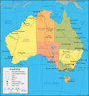 Australia Map - Australia Satellite Image - Physical - Political