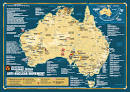 Map of Australia - nuclear test, uranium and dumps - Australia map