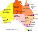 Australia accommodation Map