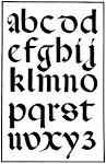142.a italian Round Gothic Small Letters. 16th Century. Aimage ...