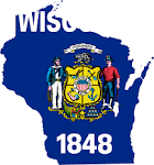 Wisconsin Flag Map | Wisconsin Maps