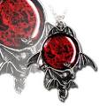 Alchemy Gothic Blood Moon Pendant Necklace [P447] - $40.00 ...