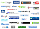 Sleek Social Media Icons for Blogger