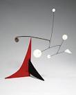 Alexander Calder | Untitled Five White and Brass Spiral on Red and ...