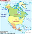 North America Map , Map of North America