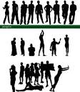 People Silhouettes Vector | filevector. com