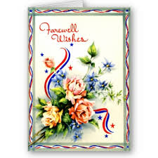 Farewell Wishes Vintage Card from Zazzle.