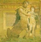 Achilles Educated By The Centaur Chiron Eikones