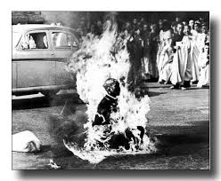 the man burning is a Vietnamese