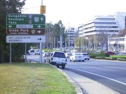 Canberra Avenue, heading west 