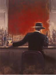 Cigar Bar Art Print by Brent Lynch