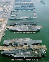 carriers at Naval Base Norfolk