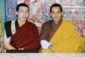 Karmapa and the king of Bhutan,