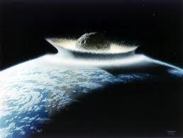 asteroid impact artwork
