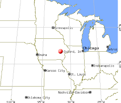 Oxford, Iowa map