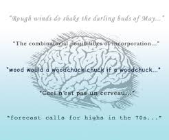 A brain with language samples