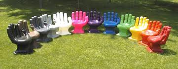 Plastic Hand Shaped Chairs