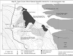 Map B Cape Crozier site topographic