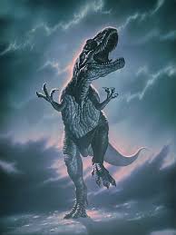 Painting of Allosaurus maximus