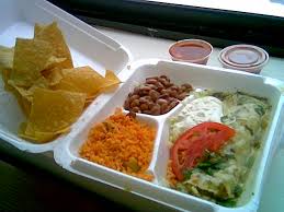 Roque s Pollo Suiza Enchilada