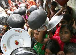 severe food shortages.