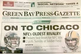 Green Bay Newspaper Can't Spell Chicago - Jay Cutler Superstar
