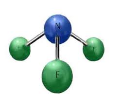 by the central nitrogen and the
