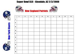 2008 Super Bowl Squares Game - CANCELLED