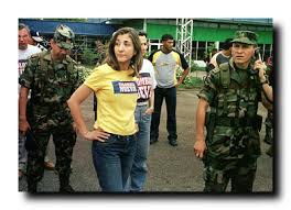  candidate Ingrid Betancourt (C) 