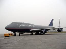 United airlines 747-400 LAX to