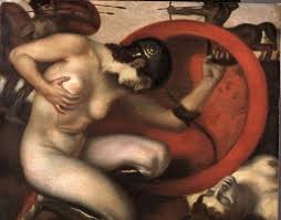 Dying Amazon by Franz von Stuck