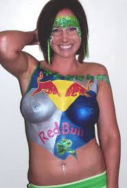 Body Painting of Red Bull