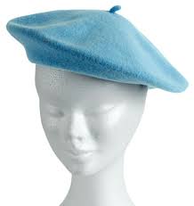 blue French beret