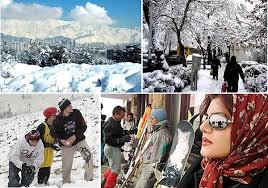 Christmas in Snowy Iran