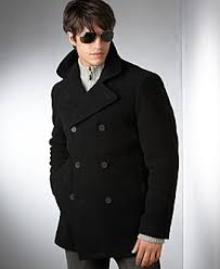 Image <b>Kenneth Cole</b> Reaction Wool Pea Coat, <b>...</b> Picture
