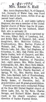 Obit Annie Stephens Hall jpg