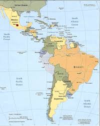 Where are they latin america map