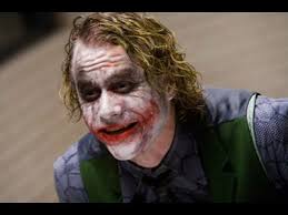 Heath Ledger as the Joker.