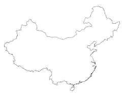 Free Blank Outline Maps of China