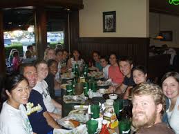 Dinner at Bennigans after working