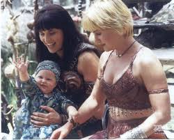 Xena, Gabrielle and baby Eve - Gabrielle the Greek Amazon Queen ...