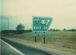 First, exits on the Indiana Toll 