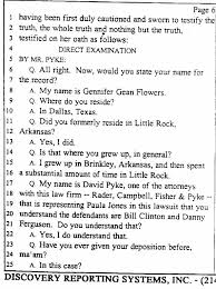 The Gennifer Flowers Deposition